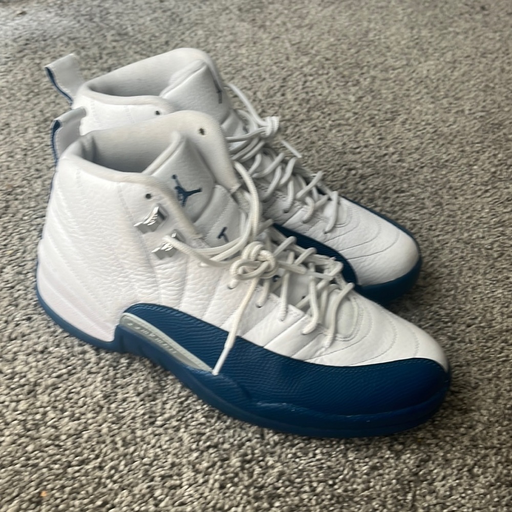 White French blue Jordan 12s